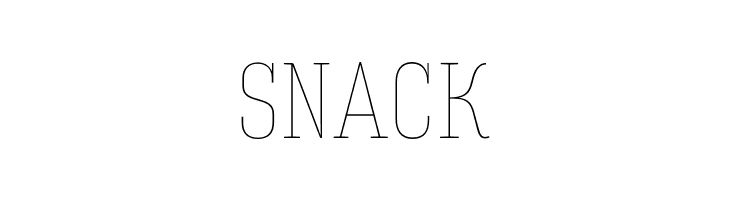 SNACK HaginCapsThin Font
