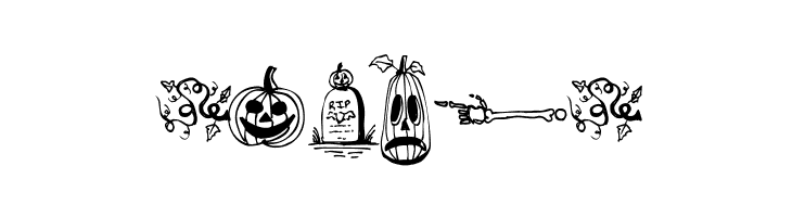 Halloween Borders  Free Fonts Download