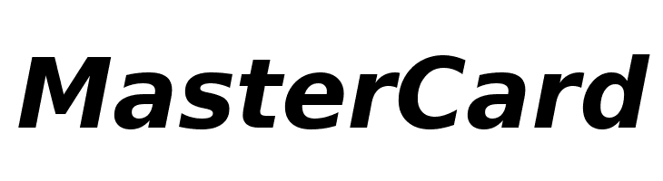 MasterCard DejaVu Sans Bold Oblique Font