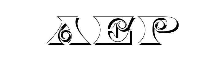 K22 Spiral Swash Shadow  Free Fonts Download