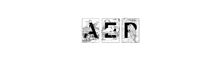 Dover Birds Filled  Free Fonts Download