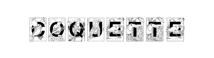 Dover Birds Filled  Free Fonts Download