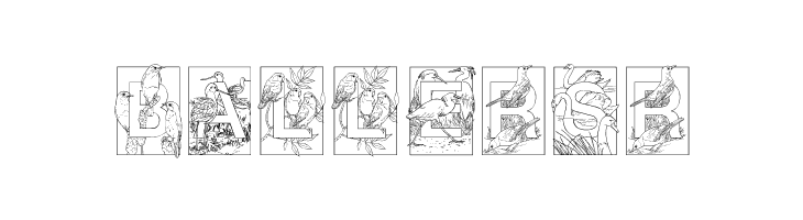 Dover Birds  Free Fonts Download