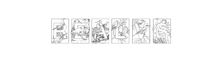 Dover Birds  Free Fonts Download