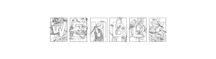 Dover Birds  Free Fonts Download