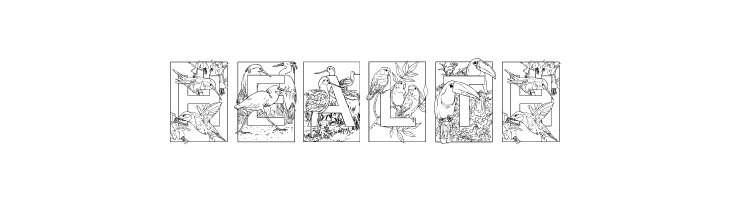 Dover Birds  Free Fonts Download