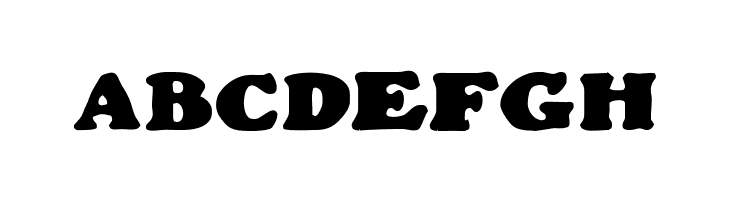 ABCDEFGH Wood Stevens Bold Font