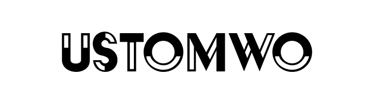 USTOMWO HFF Black Steel Font