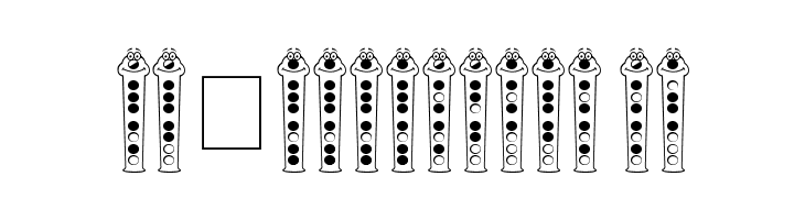 RecorderFace  Free Fonts Download