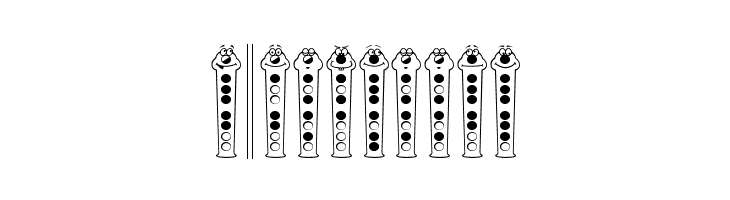 Recorder Faces  Free Fonts Download