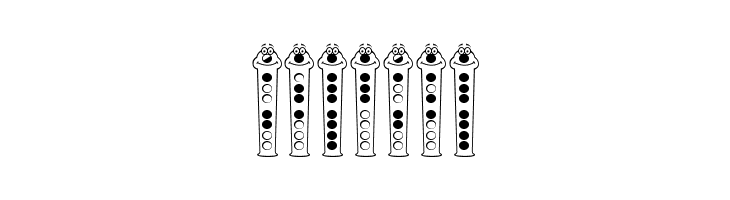 Recorder Face  Free Fonts Download