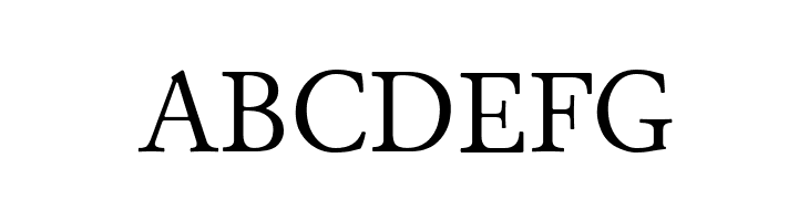 ABCDEFG Junicode Font