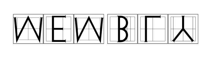 XperimentypoThree Squares  Free Fonts Download