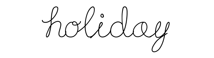 holiday Playdate Font