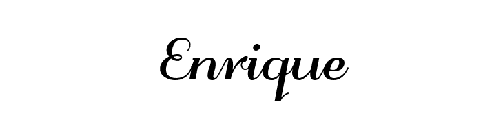 Enrique odstemplik Bold Font
