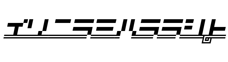 SUPERCAR Kana  Free Fonts Download