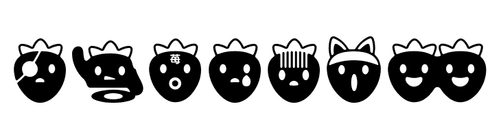 ICHIGOCharacter  Free Fonts Download