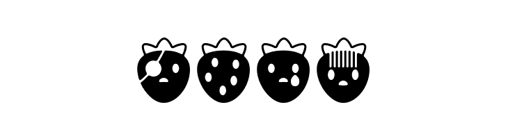 ICHIGOCharacter  Free Fonts Download