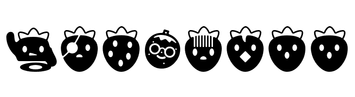 ICHIGOCharacter  Free Fonts Download