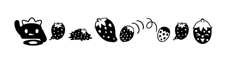 ICHIGOCharacter  Free Fonts Download