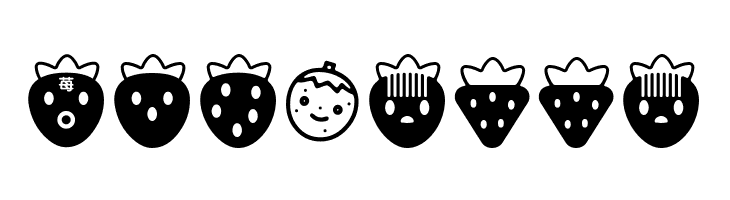 ICHIGOCharacter  Free Fonts Download