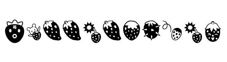 ICHIGOCharacter  Free Fonts Download