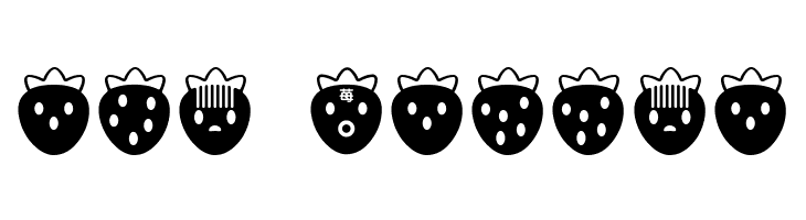 ICHIGOCharacter  Free Fonts Download