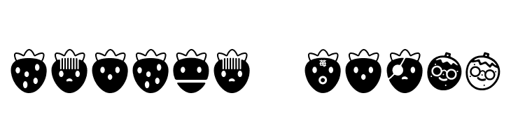 ICHIGOCharacter  Free Fonts Download