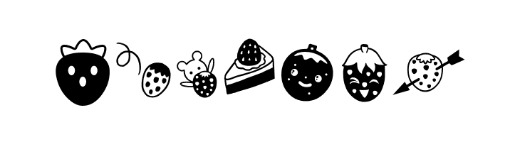 ICHIGOCharacter  Free Fonts Download