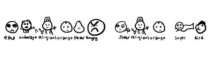 Emoticon Land  Free Fonts Download