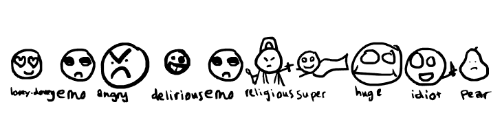 Emoticon Land  Free Fonts Download