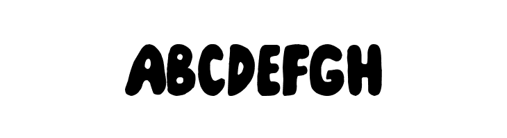 ABCDEFGH IceCreamPartySolid Font