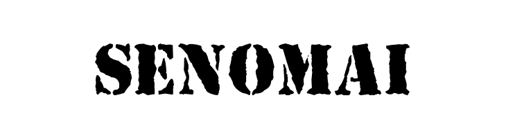 SENOMAI Top Secret Without Lines Bold Font