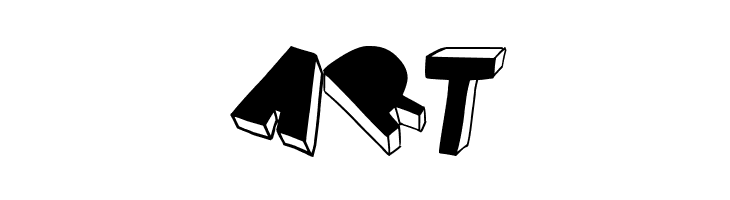 threed filled  Free Fonts Download
