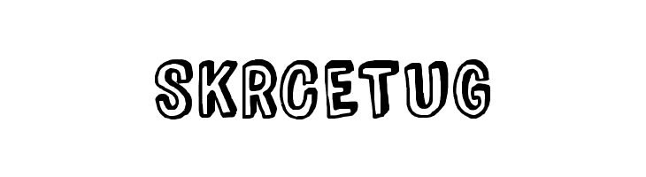 SKRCETUG Comic Zine Font