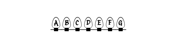 Christmas Lights Indoor  Free Fonts Download