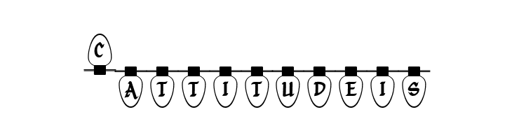 Christmas Lights Indoor  Free Fonts Download