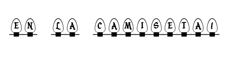 Christmas Lights Indoor  Free Fonts Download