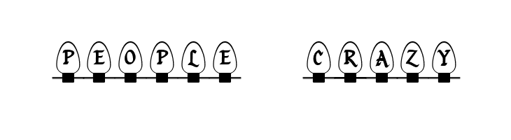 Christmas Lights Indoor  Free Fonts Download