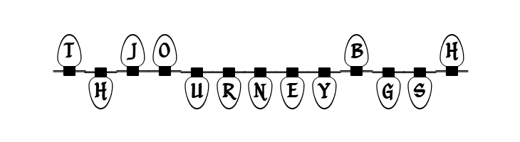 Christmas Lights Indoor  Free Fonts Download