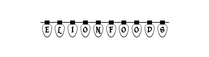 Christmas Lights Indoor  Free Fonts Download