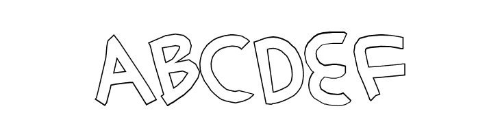 simplehand outline  Free Fonts Download