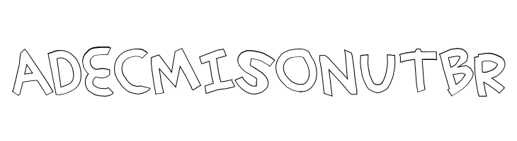 simplehand outline  Free Fonts Download