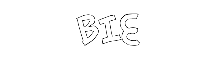 simplehand outline  Free Fonts Download