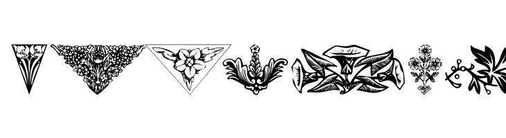 Destiny's Floral Dings  Free Fonts Download