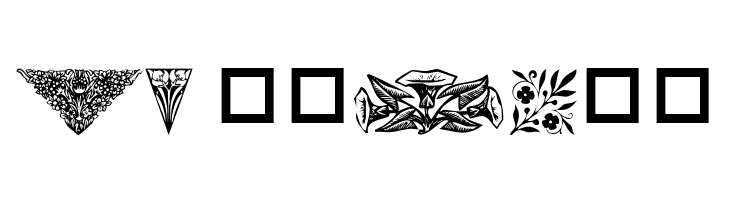 Destiny's Floral Dings  Free Fonts Download