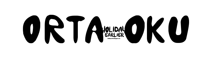 holiday earlier  Free Fonts Download