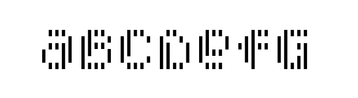 Pixcel Vertical Scan  Free Fonts Download