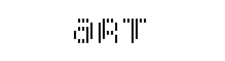 Pixcel Vertical Scan  Free Fonts Download