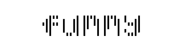 Pixcel Vertical Scan  Free Fonts Download